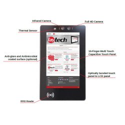 Тъч компютър за тестване на телесна температура Faytech FT101RK3399TIS